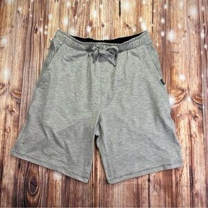 NWT Eddie Bauer Men's Gray Pocketed Drawstring Waist Lounge Shorts Size Small